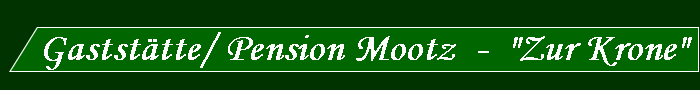 Logo Pension Gasthaus Zur Krone aus Schimberg OT Martinfeld