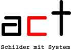 Logo act Schilder mit System aus Essen-Kettwig