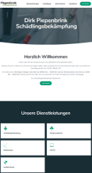 Schädlingsbekämpfung Piepenbrink - Homepage des Monats Mai 2020